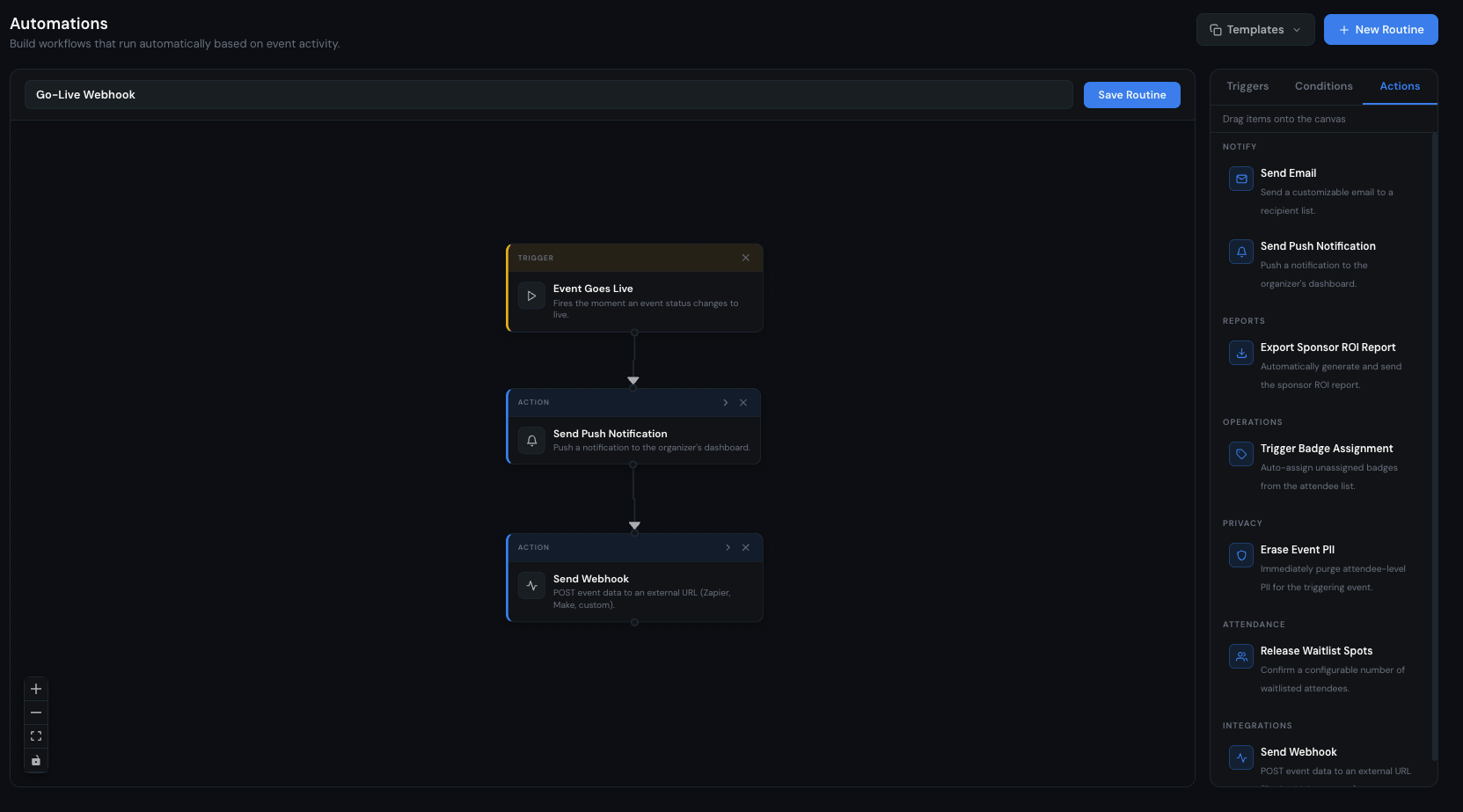 The Evential automations concept shown in April